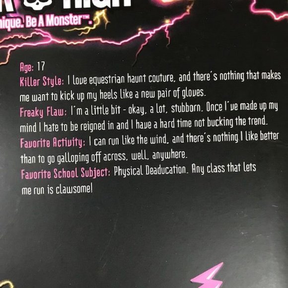 NWOT Monster High Freaky Fusion Hybrids AVEA TROTTER - Picture 7 of 9
